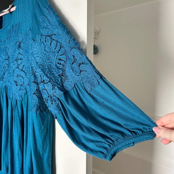 Deletta Lace Tunic Top XL - Picture 4 of 4